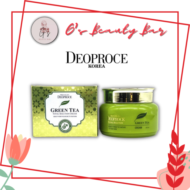 Deoproce Green Tea Total Solution Cream 100ml Lazada PH