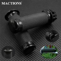 ZZOOI Motorcycle Black 25mm 1" Handlebar Grips Hand Grips For Harley Touring Dyna Sportster Softail XL 883 1200 VRSC XR Road King