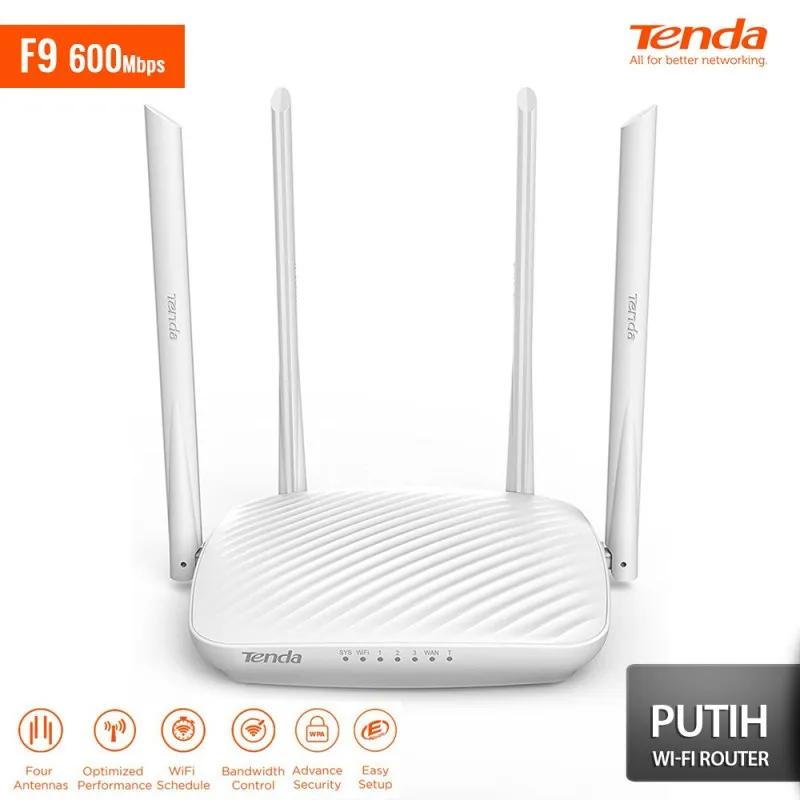 TENDA F9 600M Whole-Home Coverage Wi-Fi Router