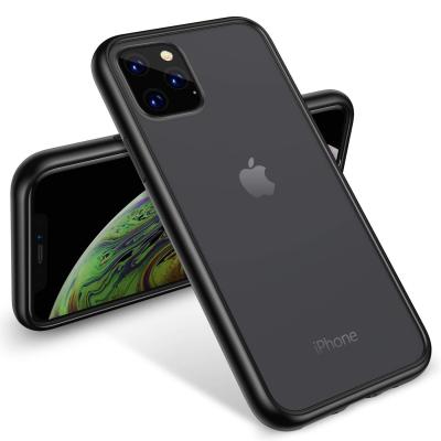 อัลตร้าสลิมกันกระแทกไฮบริดซอฟท์ TPU กันชนเคลือบโปร่งแสงล้างฮาร์ดพีซีปกหลังเคสสำหรับ iPhone 11 PRO MAX 6.5 นิ้ว/iPhone 11 Pro 5.8 นิ้ว/iPhone 11 6.1 นิ้ว 2019