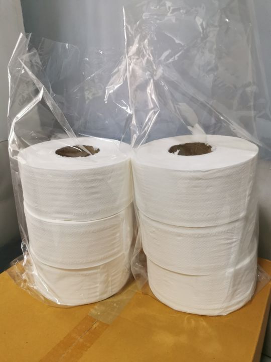 ราคาโรงงาน-กระดาษทิชชู่-jrt-๋jumbo-roll-tissue-ยกลัง-12ม้วนใหญ่-2ชั้น-ยาว-300-เมตร-คุ้มมาก
