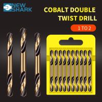 Newshark Double Head Twist Drill Bits M35 Cobalt Drill Bit Practical Hole Punch Super Hard Double Edge for 304 Stainless Steel