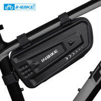 INBIKE Hard Shell จักรยานกรอบด้านหน้ากระเป๋าสามเหลี่ยมหลอดขนาดเล็กแพ็คเก็ตเครื่องมือซ่อมแซมกระเป๋าขี่จักรยาน MTB จักรยานอุปกรณ์เสริม LXB111