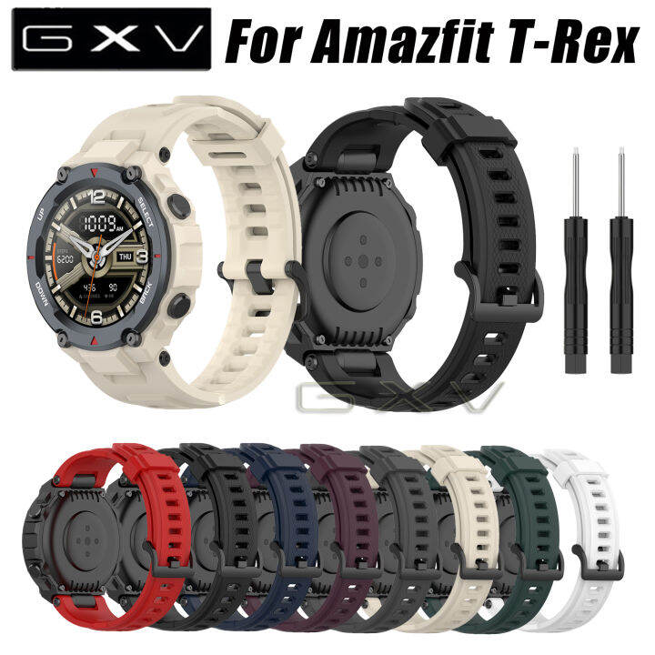 gxv-soft-sport-silicone-watch-band-for-amazfit-t-rex-smart-watch-replacement-สายซิลิโคนสำหรับ-amazfit-t-rex