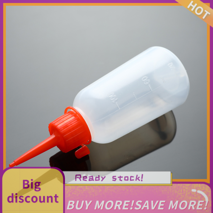 💖【Lowest price】LANG 100ml Plastic Clear Tip Applicator Bottle Plastic Squeeze Bottle With Tip