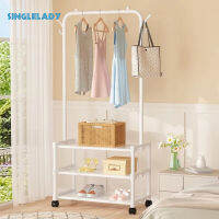 Simple Coat Rack ราวตากผ้าห้องนอนแบบถอดได้ชั้นวางเสื้อผ้า Home Hanger ชั้นเก็บของในร่ม