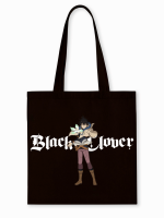 กระเป๋าผ้า Black Clover กระเป๋าผ้าพิมพ์ลาย กระเป๋าผ้าCotton 100%