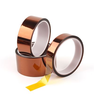 ▪ 1PC BGA Tape 33M Heat Resistant High Temperature High Insulation Electronic Industry Soldering Polyimide Tape 24 Size Gold