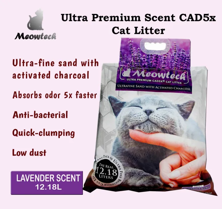 MEOWTECH Ultra Premium CAD5x 12.18L Cat Litter (LAVENDER Scent) Lazada PH