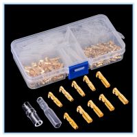 120pcs/set 3.5mm Brass Bullet Connector Terminal Male amp; Female with Cover