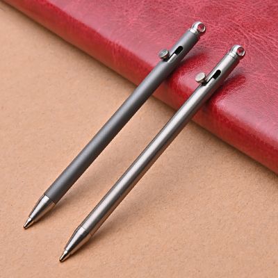 ไทเทเนียมขนาดจิ๋วปากกาแบบพกพาแบบพกพา EDC Gadget กลางแจ้งอุปกรณ์บุคลิกภาพ Creative ปากกาเซ็นชื่อ