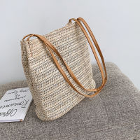 French Style Tote Bag Eco-friendly Fashion Bag Summer Handbag Straw Handbag Simple Shoulder Bag Slouchy Beach Bag