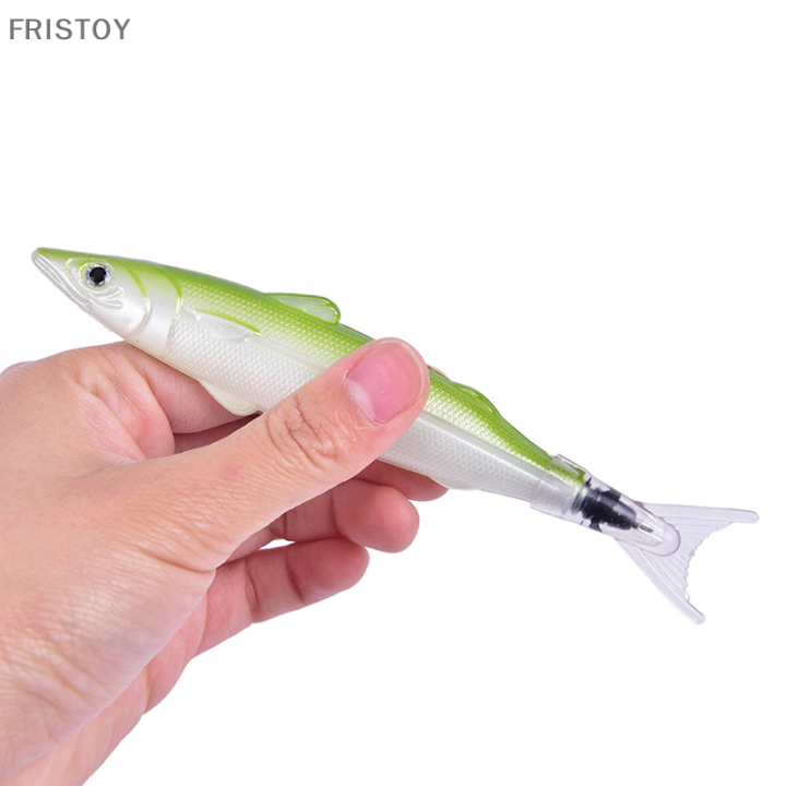 fristoy-1ชิ้นปากกาจำลองปลาน่ารักสร้างสรรค์รูปทรงแปลกเครื่องเขียนน่ารัก5มม