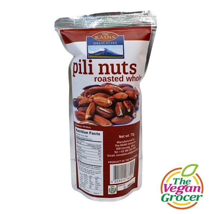 The Rains Vegan Pili Nuts Roasted Whole 75g Lazada PH