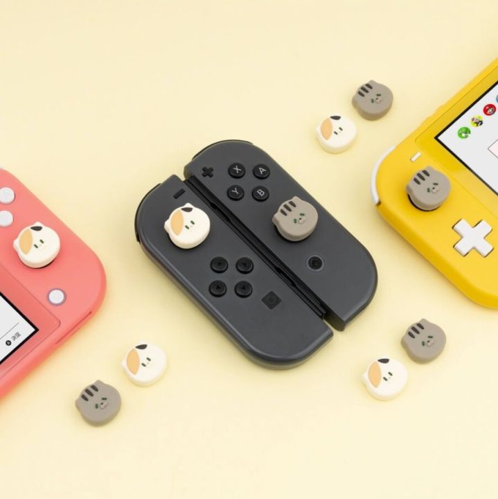 geekshare-ของแท้-ซิลิโคนอนาล็อก-switch-joy-con-กล่อง2คู่