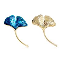 Retro Elegant Ginkgo Leaf Brooches for Women Wedding Party Flower Brooches Pin Fashion Bijouterie