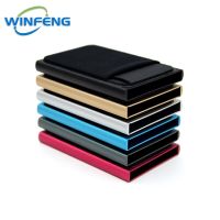 RFID Blocking Card Holder Automatic Pop Up Aluminum Bank Credit ID Card Case Women Men Slim Business Wallets Coin Purse