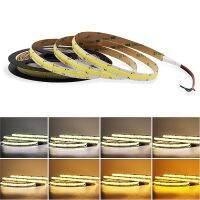 ㍿ CCT COB LED Strip Light Bicolor 2700K 6500K Color Temperature Dimmable House Decor Warm Cool White Color FCOB LED Tape