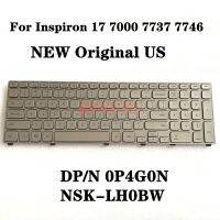 100NEW Original US For Inspiron 17 7737 7746 Laptop Keyboard with Backlit P4G0N 0P4G0N NSK-LH0BW