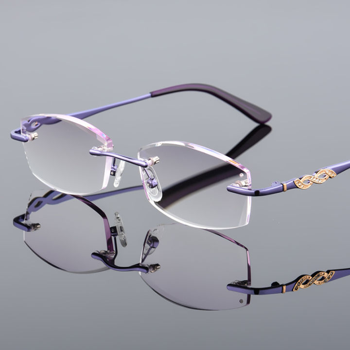 diamond-reading-glasses-women-rimless-diopter-eyewear-fashion-ladies-read-eyeglasses-tint-brown-grey-lens