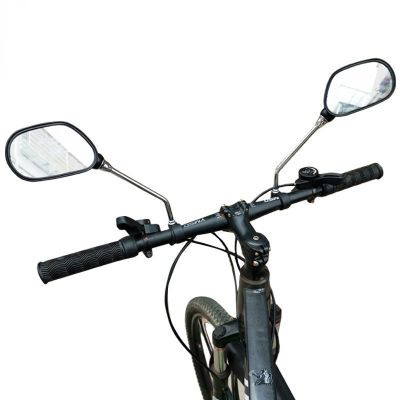 【LZ】☞  Bicicleta Rear View Mirror Wide Range Back Sight Reflector Angle ângulo ajustável bicicleta ciclismo acessórios esquerda e direita espelhos 1 par