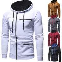 Slim Zipper Mens Casual Cardigan Hoodies Autumn Fleece Hoody Sweatshirts Winter New Running Jackets Sportswear S-3XL