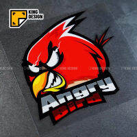 JDM สติกเกอร์รถ Original Angry Birds อารมณ์ขันสติกเกอร์เตือนบุคลิกภาพสะท้อนแสงกันน้ำรถสติกเกอร์ Scratch Cover Stickers