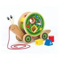 Hape - Walk-A-Long Snail  ของเล่นเสริมพัฒนาการ หอยทากลากจูง