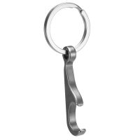 TC4 Titanium Mini Beer Opener Keychain with Keyring Can Opener Portable Gadget Pendant