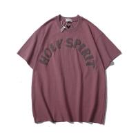 Kanye new fashion letter retro loose short-sleeved T-shirt