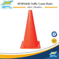 SPORTLAND กรวยฝึกซ้อมฟุตบอล Traffic Cones Plastic สูง 40cm.16นิ้ว สูง 20cm. (250)