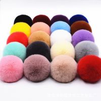 Pompom 6cm 8cm Fluffy Fur Ball Soft Pompon DIY Pompons For Keychain Sewing On Scarf Hats Shoes Apparel Craft Supplies