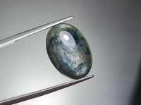 ไพลิน (Blue Sapphire) ออสเตรเลีย เผาเก่า น้ำหนัก 10.20 ct. ขนาด 11.8*4.1*17.1 mm. พลอยแท้ 100% เนื้อดี ราคาถูก