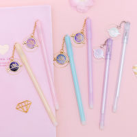 24 PCs Korean Creative Cartoon Cat Pendant Gel Pens Set Girls Heart Pendant Pen Student Learning Stationery Supplies Wholesale