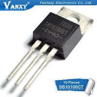 10pcs SB10100 TO220 10A 100V SCHOTTKY SB10100CT TO-220 BARRIER RECTIFIER 3PIN