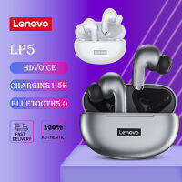 Lenovo LP5 หูฟังบลูทูธไร้สาย Wireless Bluetooth Earphones HiFi และมีไมค์ในตัว สามารถสั่งงานผ่านการสัมผัสได้ และมีการป้องกันน้ำ เหมาะสำหรับการใช