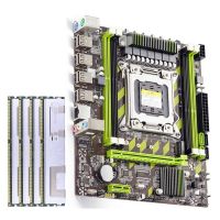 2X X79 Computer Motherboard Set X79 with Xeon E5 2650 V2 CPU Max 16GB 4X 4GB DDR3 ECC REG 1600Mhz NVME for Gaming Server