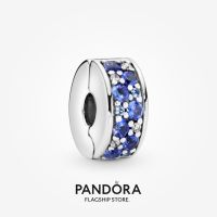 Official Store Pandora Blue Pavé Clip Charm