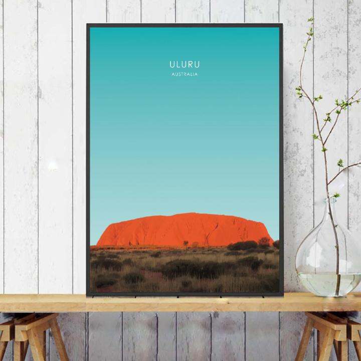 uluru-โปสเตอร์ติดผนังสำหรับพิมพ์ตกแต่งบ้านตกแต่งผนังกรอบศิลปะติดผนังรูป-zsj3816สำหรับห้องนั่งเล่นรูปภาพศิลปะผนังท่องเที่ยวออสเตรเลีย