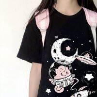 COD Cheap Clothes Pokémon Pippi Cute Pink Printed O-neck T-shirt Loose Oversized Casual Japanese Top Womens Apparel  S_08