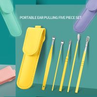 6pcs/Set Ear Cleaner Set Earpick Wax Remover Curette Cleaning Earwax Removal