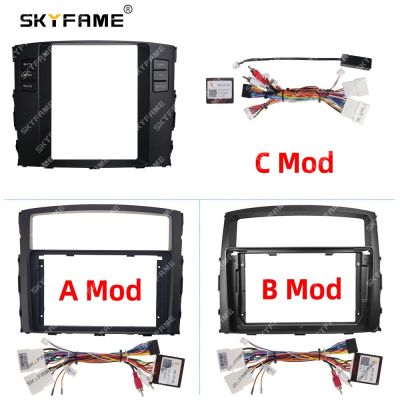SKYFAME Car Frame Fascia Adapter Canbus Box Android Radio Dash Fitting Panel Kit For Mitsubishi Pajero 4 V80 V90 V93 V97