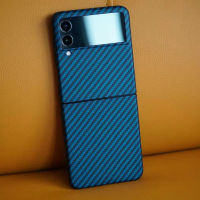 YTF-carbon Color carbon fiber case For Samsung Galaxy Z Flip 3 case Ultra-thin anti-drop Z Flip3 phone hard Cover