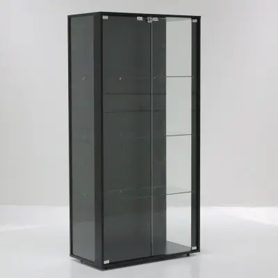 [กทม. 3-5 วัน ส่ง] SB Design Square LOOMS ตู้โชว์กระจก ขนาด 80 ซม. รุ่น GAELAN สีดำ (80x40x162 ซม.)