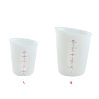 Measuring Cup Milk Coffee Graduated Beaker Lab Kitchen Silicone Measuring Container 500ml