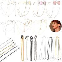 Gold Silver Metal Glasses Chain band Eyewears Chains Glass Beaded Eyeglass Lanyards Cord Holder Glasses Ropes