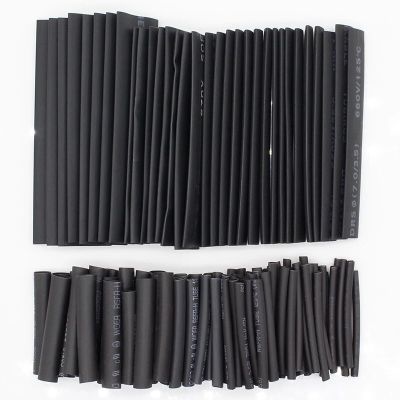 127pcs/lot Heat Shrink Tube 2:1 Sleeving Tubing Assortment Kit Electrical Connection Wire Wrap Cable Waterproof Shrinkage Cable Management