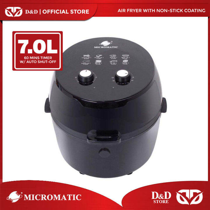 D&D | Micromatic MAF-700 7L Capacity Non-Stick Coating Air Fryer 60mins ...