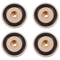 4PCS Turntable Isolation Feet Pads Aluminum Speaker Spikes Stand Foot Cones Base Mat for Audio Sound Amplifier