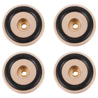 4PCS Turntable Isolation Feet Pads Aluminum Speaker Spikes Stand Foot Cones Base Mat for Audio Sound Amplifier